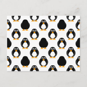 Carte Postale Cute Motif Penguin