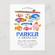 Cute O-Fish-al Reel Amusant Pêche Poisson Annivers