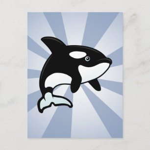 Carte Postale Cute Orca / Baleine tueuse