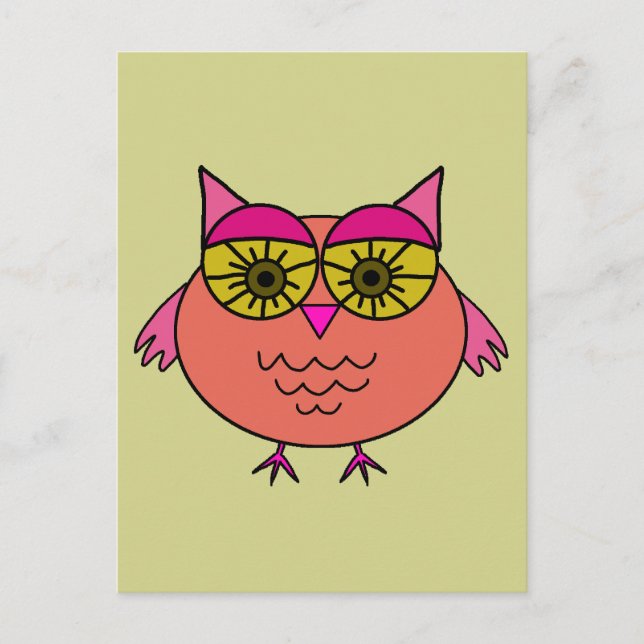 Carte Postale Cute Owl (Devant)
