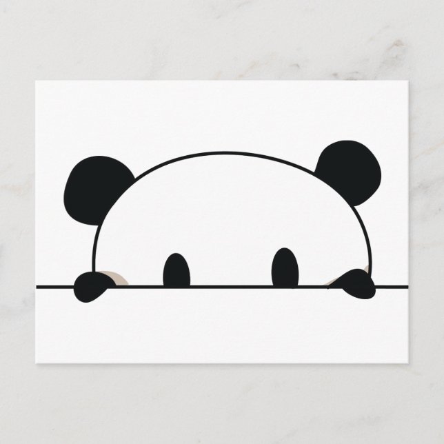 Carte Postale Cute panda (Devant)