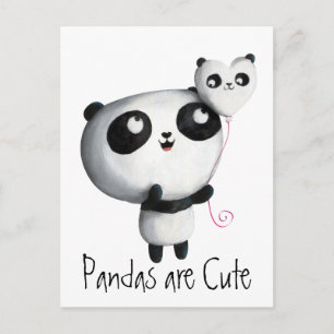 Carte Postale Cute Panda
