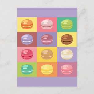 Carte Postale Cute Pastel Macaron Pop Art
