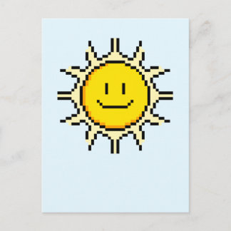 Carte Postale Cute Pixel Sun