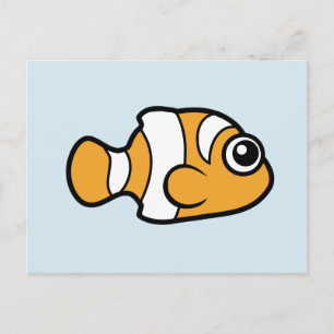 Carte Postale Cute poisson clown