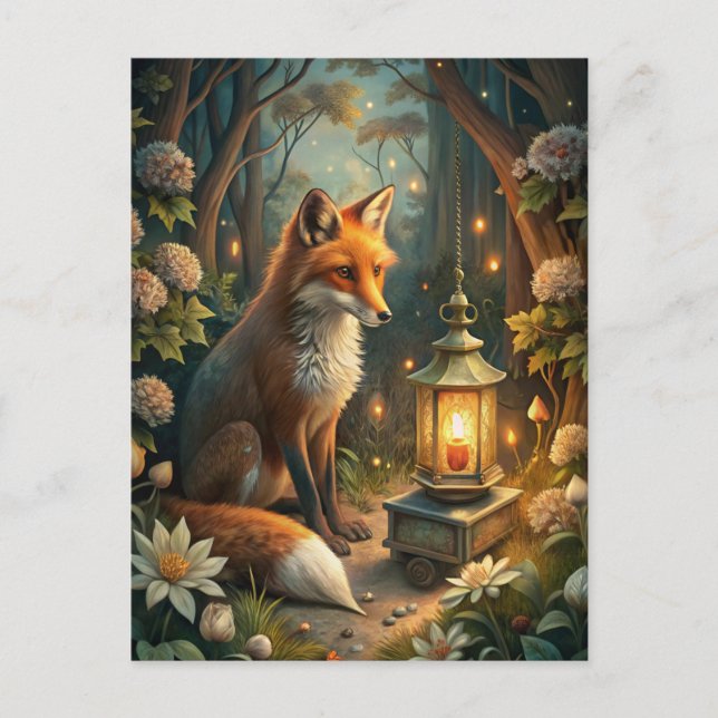 Carte Postale Cute Red Fox (Devant)