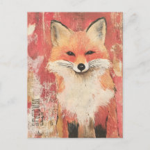 Cute Red Fox Mixte Media