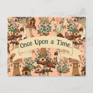 Carte Postale Cute Rose Champagne Fairytale Moving Faire-part