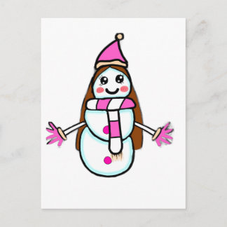 Carte Postale  Cute Snow Woman – Assinet’s Vision of Fairness Ca