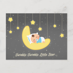 Carte Postale Cute Twinkle Twinkle Little Star Baby Nouveau-né