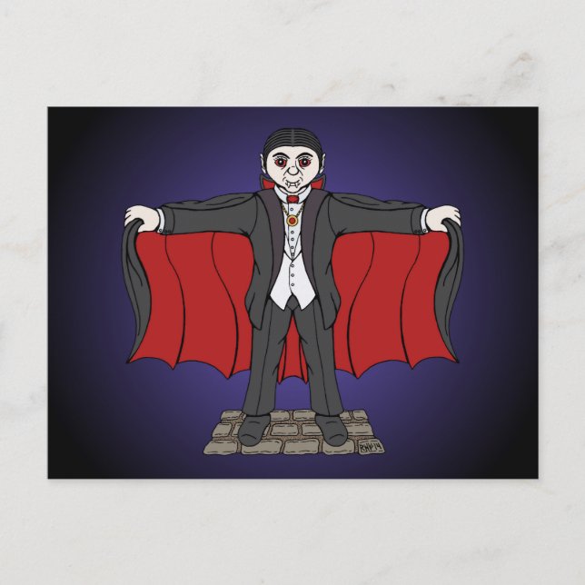 Carte Postale Cute Vampire/Dracula (Devant)
