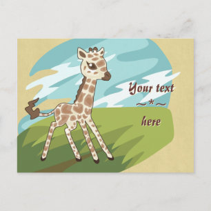 Carte postale Cutie Giraffe