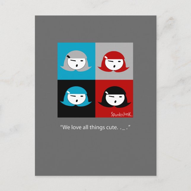 Carte postale Cutie Pie Girls (Devant)