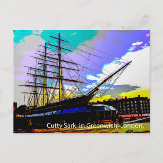 Carte Postale Cutty Sark à Greenwich, Londres.