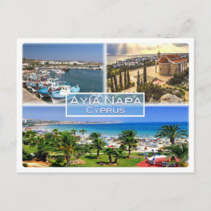 Carte Postale CY Cyprus - Ayia Napa - Harbor - Nelia Beach -