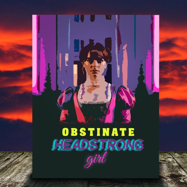 Carte Postale Cyberpunk tendance Obstinate Headstrong Girl (Créateur téléchargé)