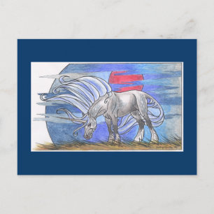 Carte Postale Cycle Unicorn - Hiver ©1999