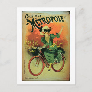 Carte Postale "Cycles de La Métropole", Marie & Co.