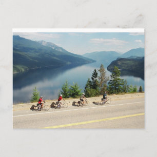 Carte Postale Cyclisme le long de l'autoroute 6 - Slocan Lk - Co