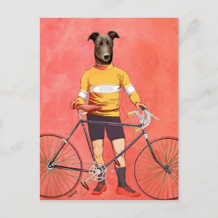 Carte Postale Cycliste Greyhound 2
