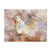 Cygne aquarelle