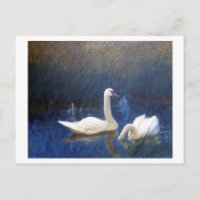 Cygnes en roseaux, Bruno Liljefors