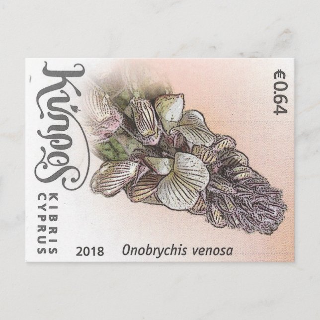 Carte Postale Cyprus nature stamp flower spring flowers (Devant)