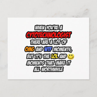 Carte Postale Cytotechnologue. OMG WTF