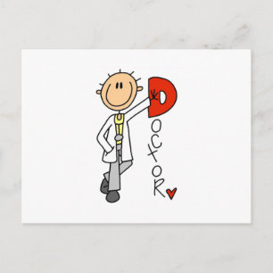 Carte Postale D est pour docteur