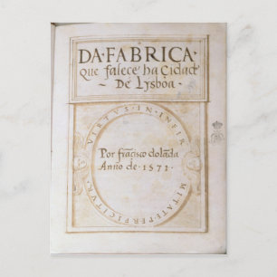 Carte Postale Da Fabrica que falece ha Cidade de Lysboa