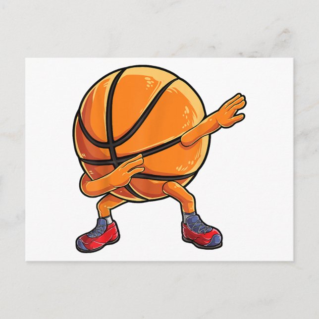 Carte Postale Dabbing Basketball Ball Funny Boys Hommes Femmes S (Devant)