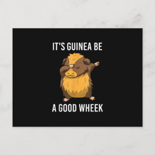 Carte Postale Dabbing Guinée Pig Sa Guinée Soyez une bonne roue