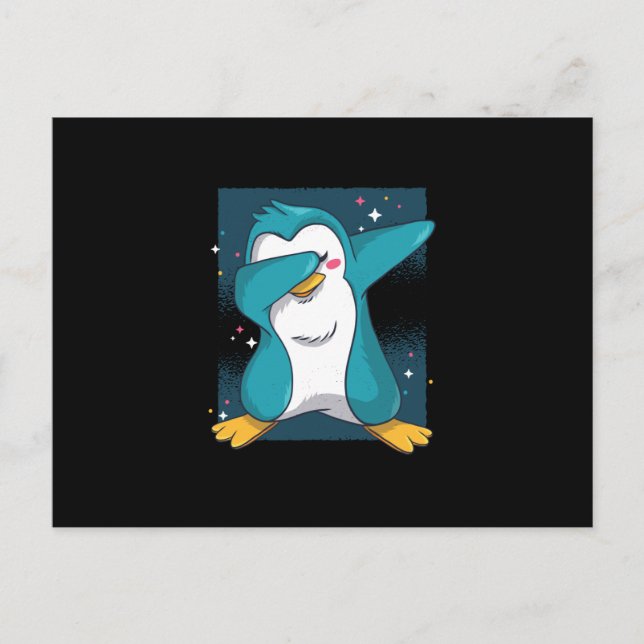 Carte Postale Dabbing Penguin Dab Penguin (Devant)