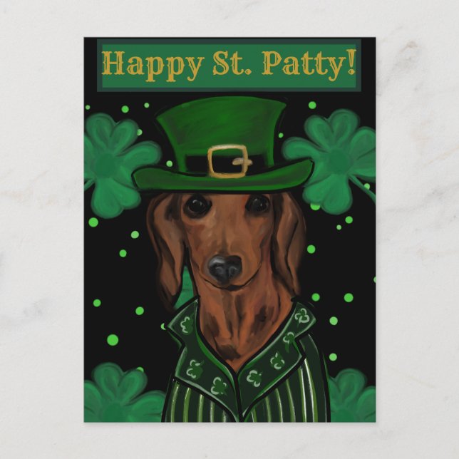 CARTE POSTALE DACHSHING (Devant)