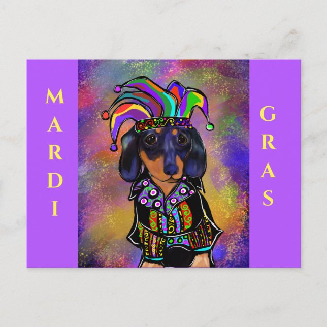 Carte Postale Dachshund (Devant)