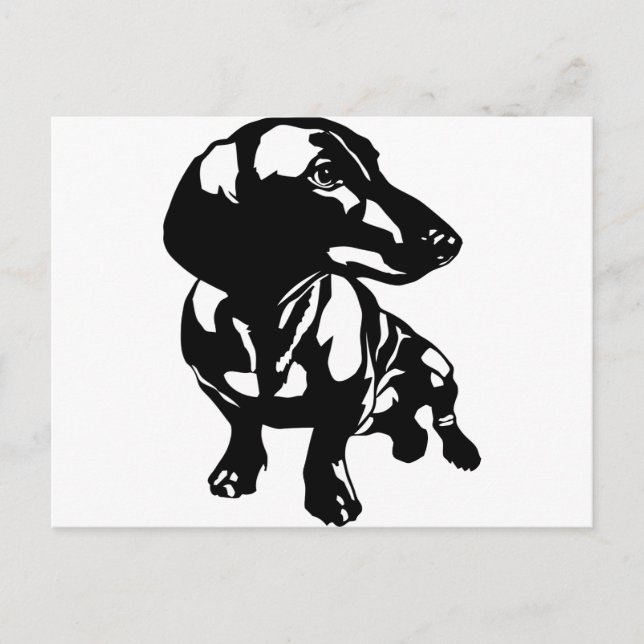 Carte Postale Dachshund (Devant)