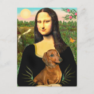 Carte Postale Dachshund (marron1) - Mona Lisa