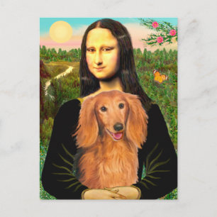 Carte Postale Dachshund (sable) - Mona Lisa