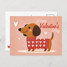 Dachshund Saint-Valentin