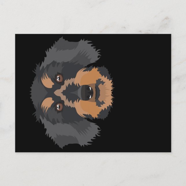 Carte Postale Dachshund souriant (Devant)