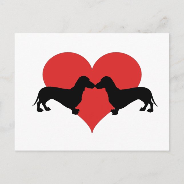 Carte Postale Dachshundlove (Devant)