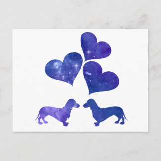 Carte Postale Dachshunds