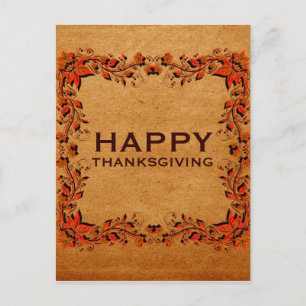 Carte postale d'action de grâce de récolte d'autom