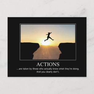 Carte postale d'actions