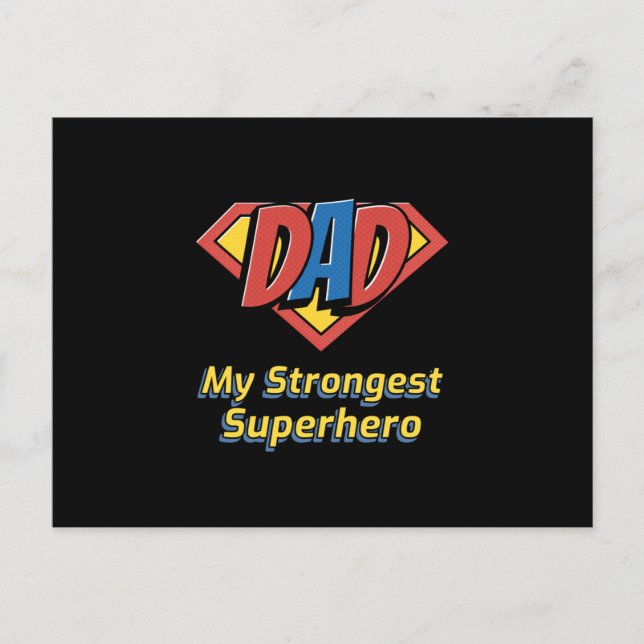 Carte Postale DAD My Strongo Superhero (Devant)