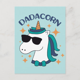 Carte Postale Dadacorn Avec Lunettes De Soleil