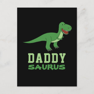 Carte Postale Daddysaurus Dinosaur T-Rex Dino Papa Fête des père