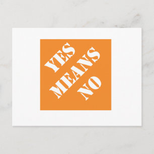 Carte Postale Dadismes Oui Signifie Non