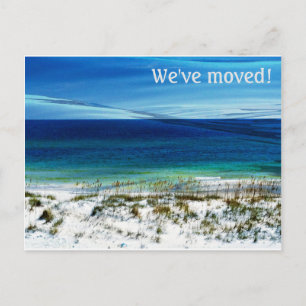 Carte postale d'adresse de scène de plage nouvelle