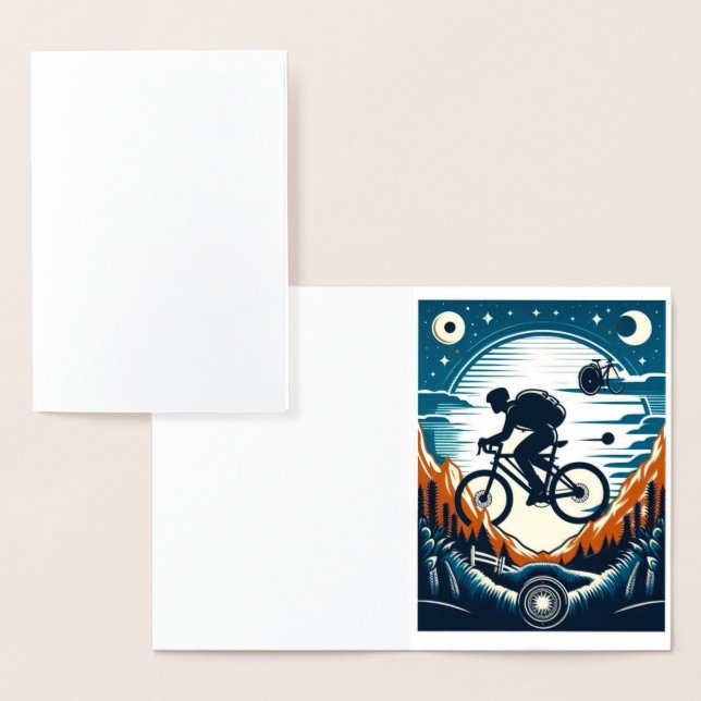 Carte postale d'affiche de bicyclette (Affichage)